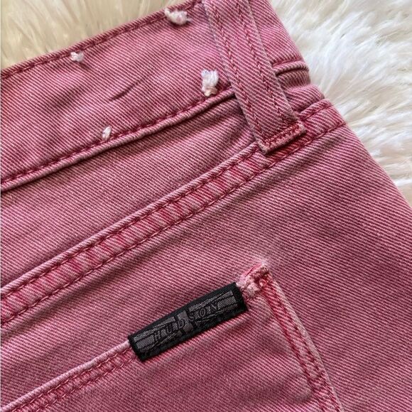 Hudson Kenzie Cut Off Jean Shorts Pink Womens Size 27 - Picture 3 of 7